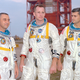 Astronauts Gus Grissom, Ed White, and Roger Chaffee pose for a photo 10 days before their death (NASA)